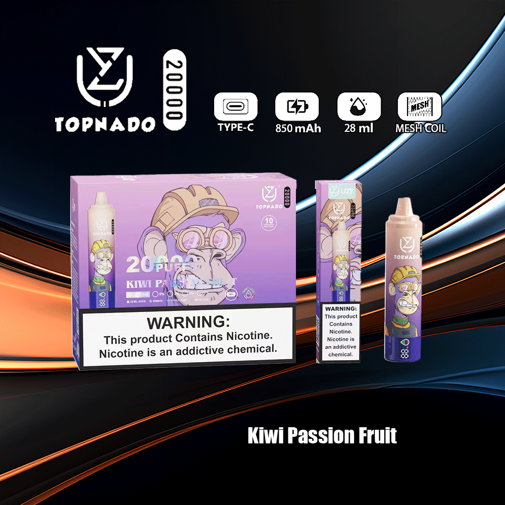 UZY Tornado 20000 Puffs 0% 2% 3% 5% Nicotine LED Display New Electronic Cigarette Pen
