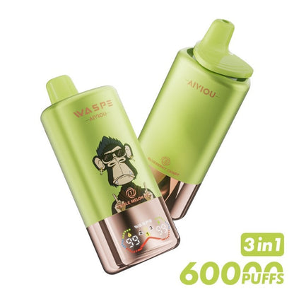 WASPE 60K 3-in-1 Triple Flavor Disposable Vape 54ml 5%