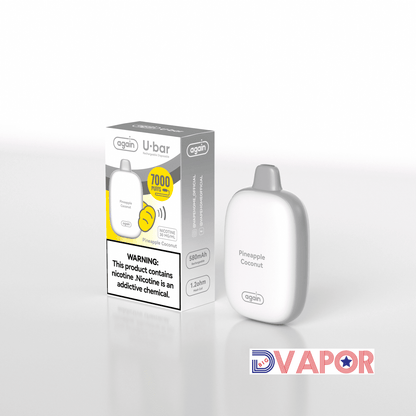 Again U-Bar 7000 Puff Rechargeable Disposable | 14ml | 3% Strength