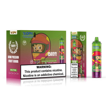 Vopk Tornado 15000 Puffs 850mah Prefilled Electronic Cigarette Disposable Vape 15000 Puff Tornado
